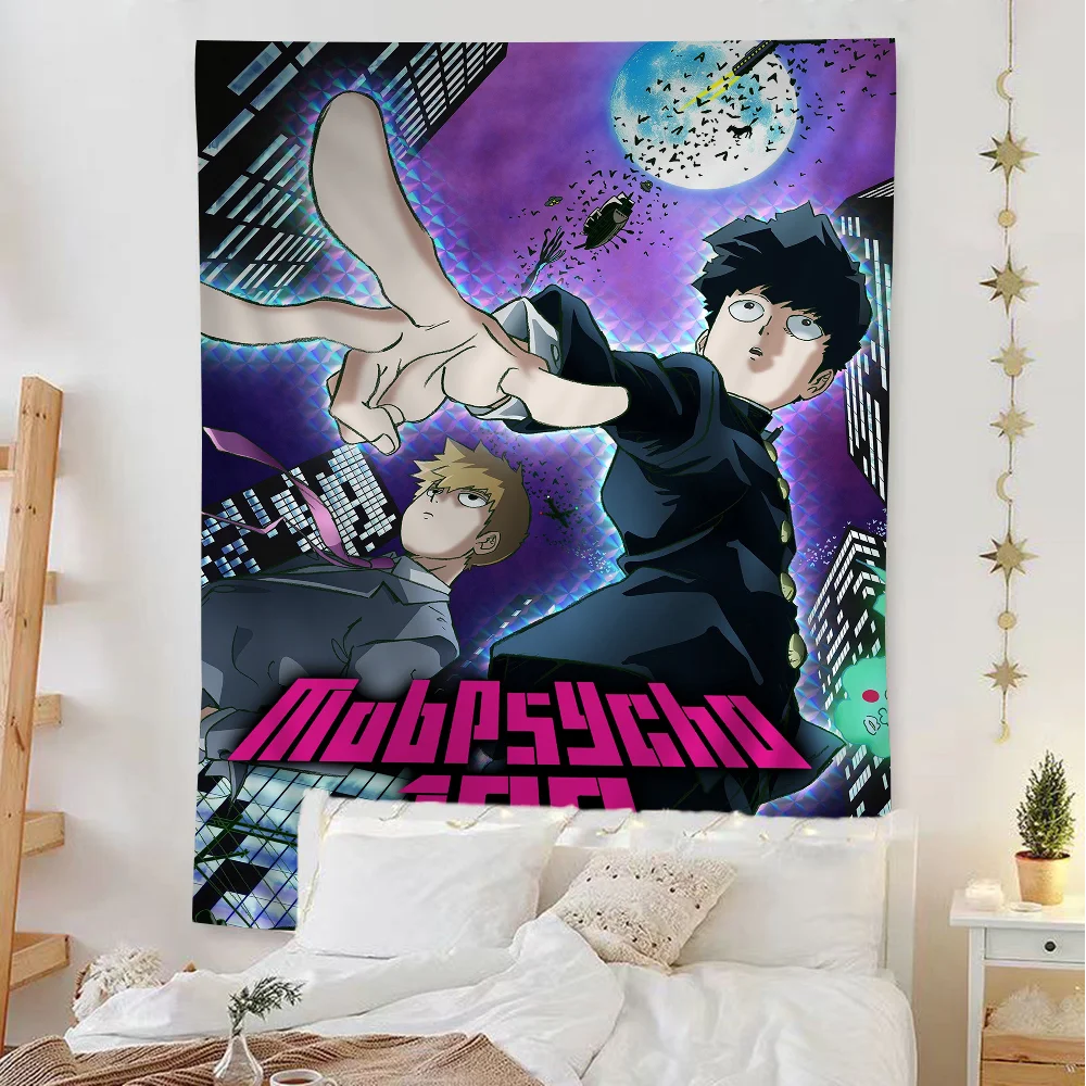 Mob Psycho 100 Hippie Wall Hanging Tapestries For Living Room Home Dorm Decor Kawaii Room Decor