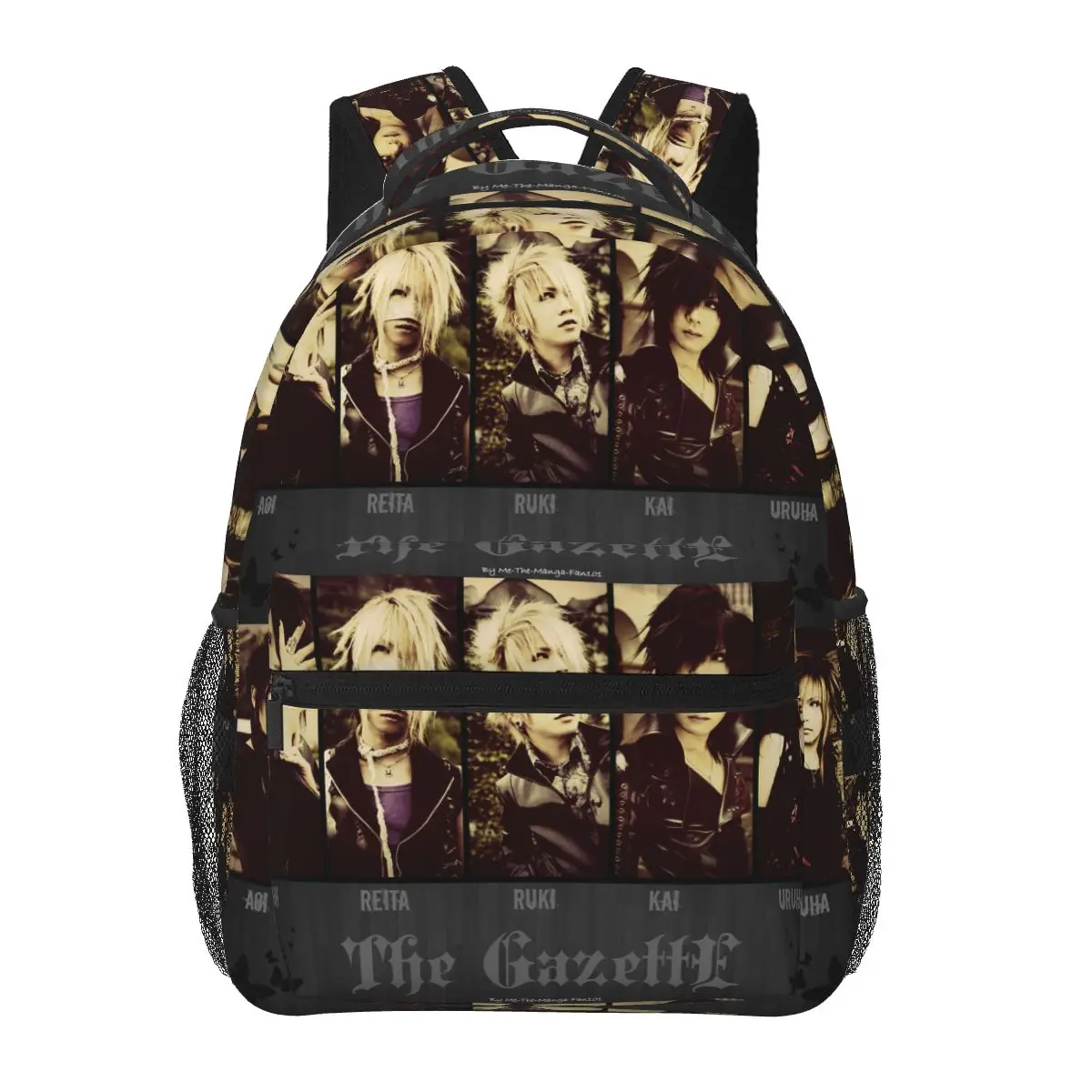 Japan Rock The Gazette Band Backpacks Boys Girls Bookbag Students School Bags Laptop Rucksack Shoulder Bag Large Capacity