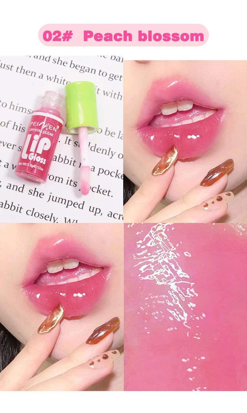 6PCS Moisturizing Lip Gloss Transparent lipstick Sexy Moisturizing Lip Lotion Lip Cosmetics Moisturizing Without Peeling 2024