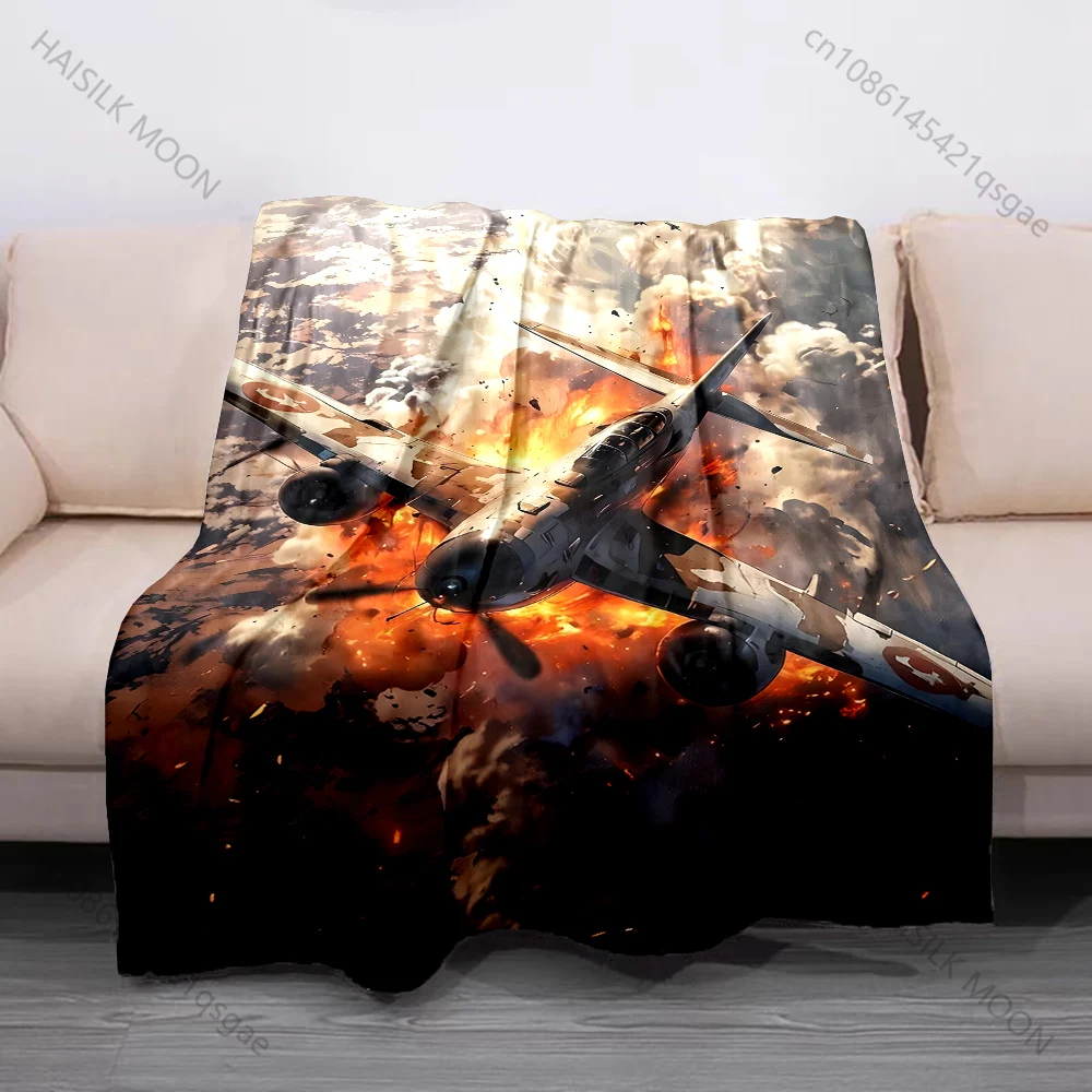 1PC Colorful abstract owl frame Print Blanket Flannel Material Soft Warm for All Seasons Home Outdoor Camping Picnics RV