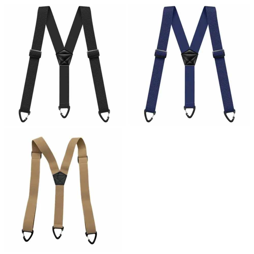 Fashion Heavy Duty Work Suspenders 3.8cm Wide Retro Y-Type Suspenders Elegant Anti-slip Adjustable Suspenders Suit Accessories