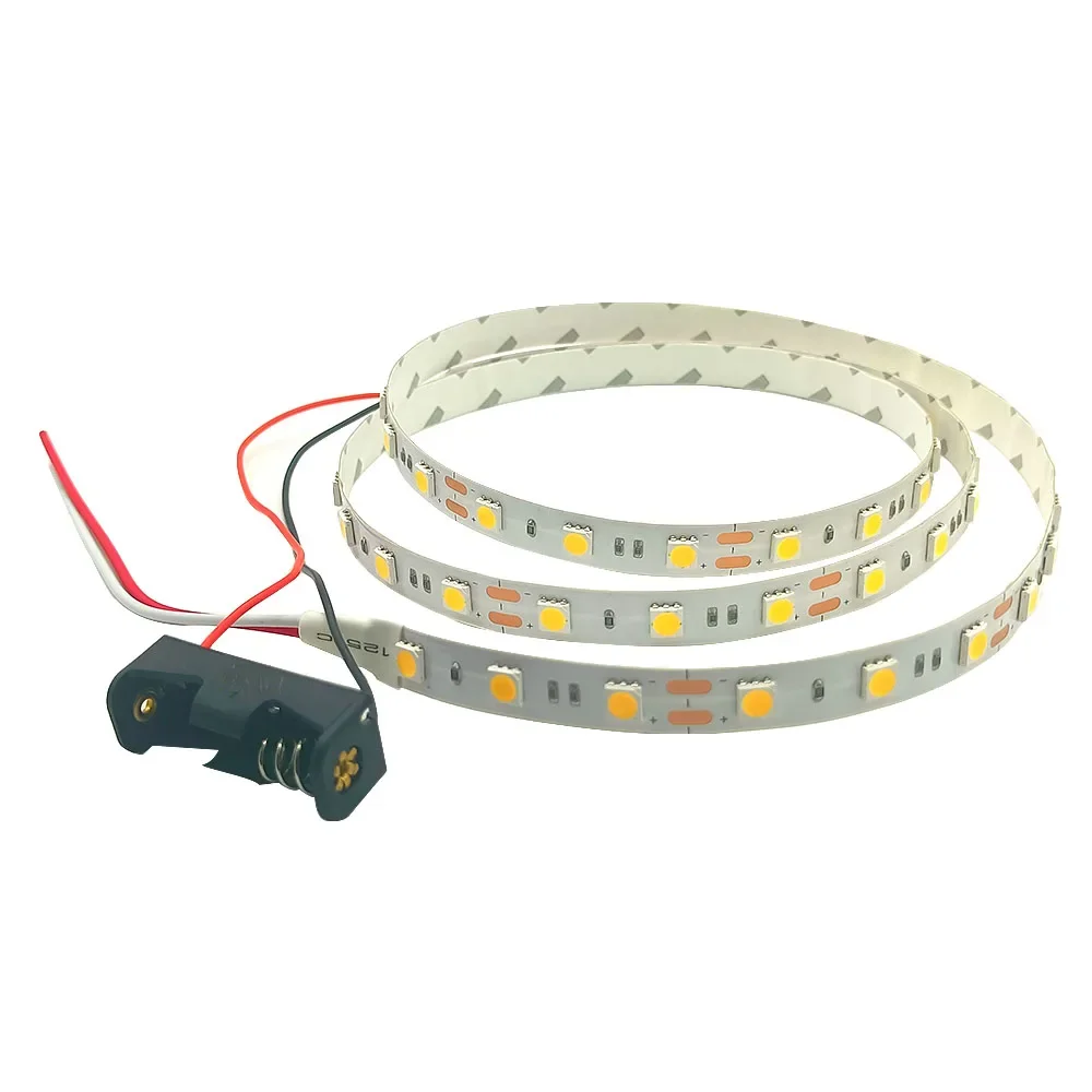 Listwa oświetleniowa LED 0.5-5M DC 12V 5050 czerwony zielony niebieski biały różowy nadaje się do taśma oświetleniowa opakowanie na baterie 23a-27a