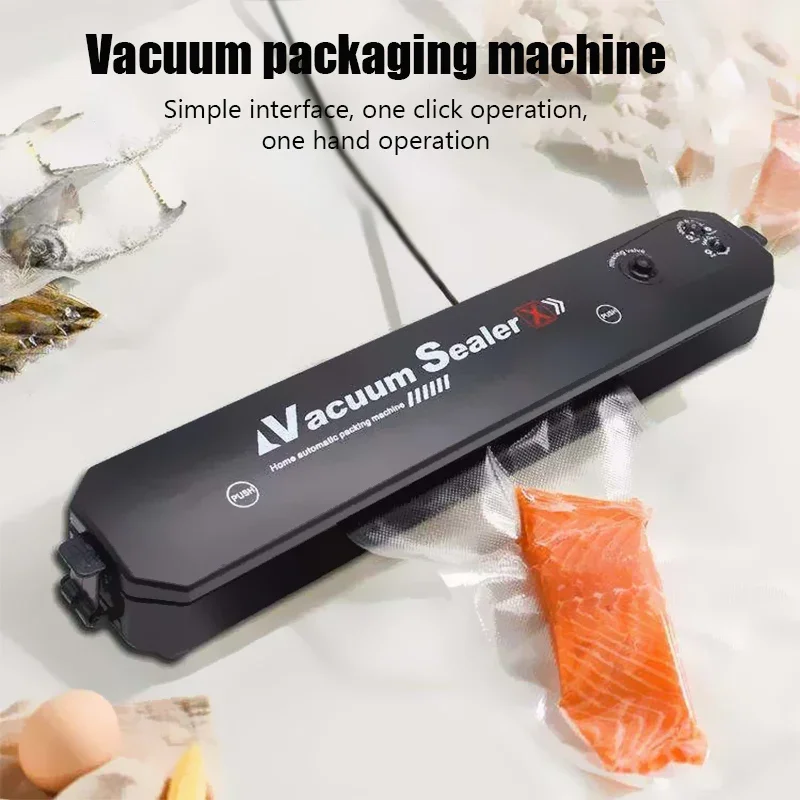 Vacuum Sealer 220V Automatic Packaging Machine Food Vacuum Sealer with 10pcs Free Vacuum Bags Household Vacuum Food Sealing