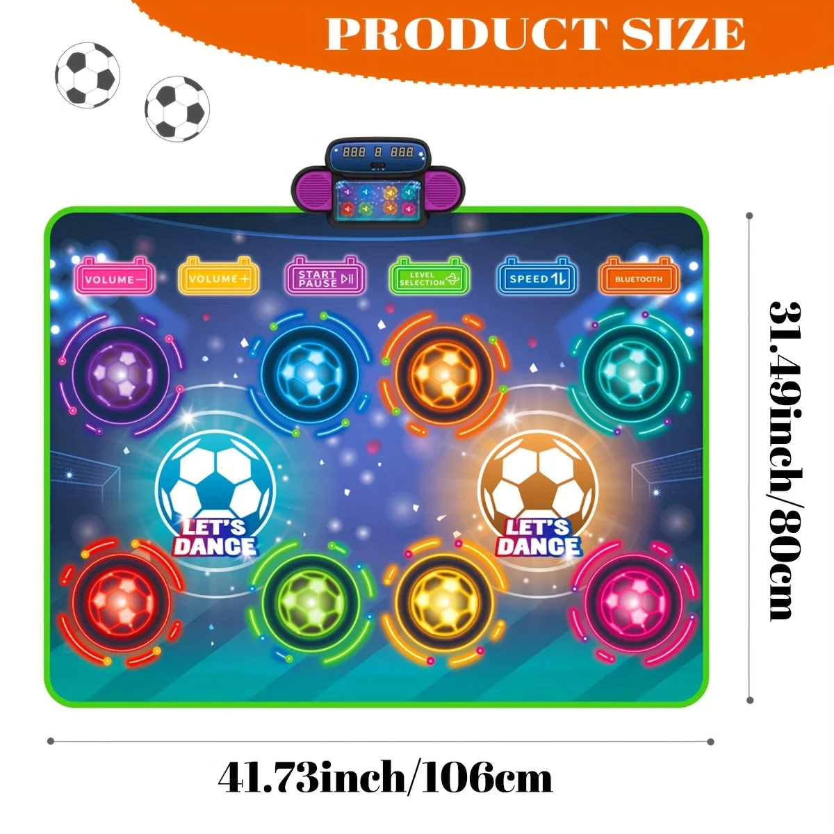 Dance Mat for Kids, Electronic Dance Game Toy for Kids, Adjustable Volume, Christmas/Festival/Birthday Gift for Kids