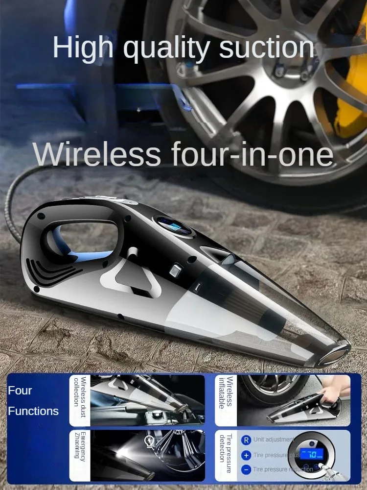 

Versatile Car Vacuum Cleaner and Air Pump with Wireless Charging and Strong Suction