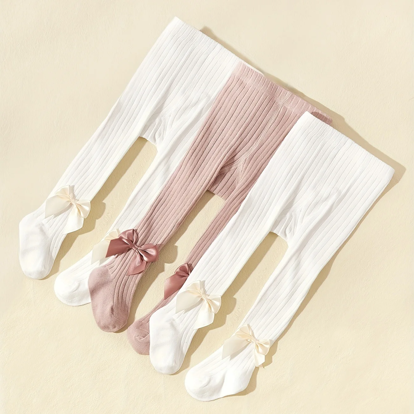 3 Teile/satz Frühling und Herbst Prinzessin Bowknot Mädchen Mode Komfortable Atmungsaktive Baumwolle Strumpfhosen für Babys
