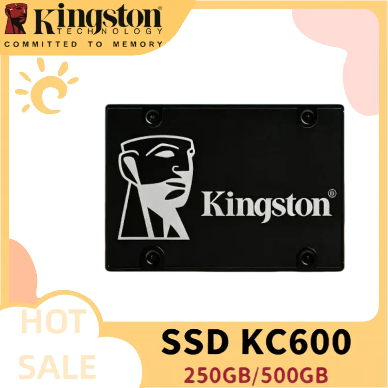 

Kingston KC600 SSD 2.5" SATA 3.0 Solid State Drive internal Hard Drive 256GB 512GB 1TB 3D TLC for Laptop and Desktop Computer