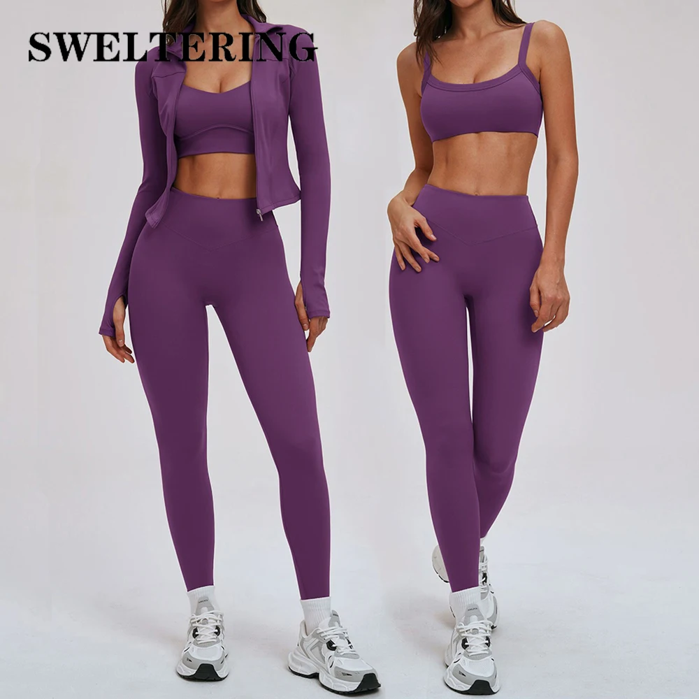 

2/3 шт. комплект для йоги, спортивная одежда, спортивный костюм для фитнеса, женская спортивная одежда, костюмы для йоги, леггинсы для тренировок, женский бюстгальтер с длинными рукавами, спортивная одежда