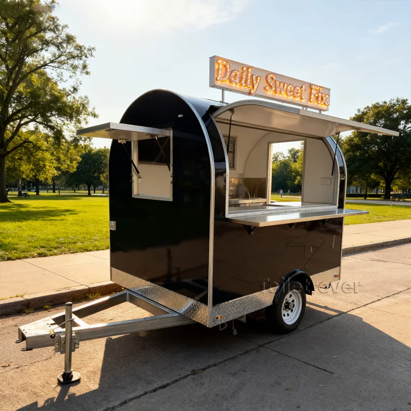 

Street Mobile Food Truck Trailer Hot Dog Burger Doner Kebab Fried Chicken Used Food Trailers for Sale by Owner