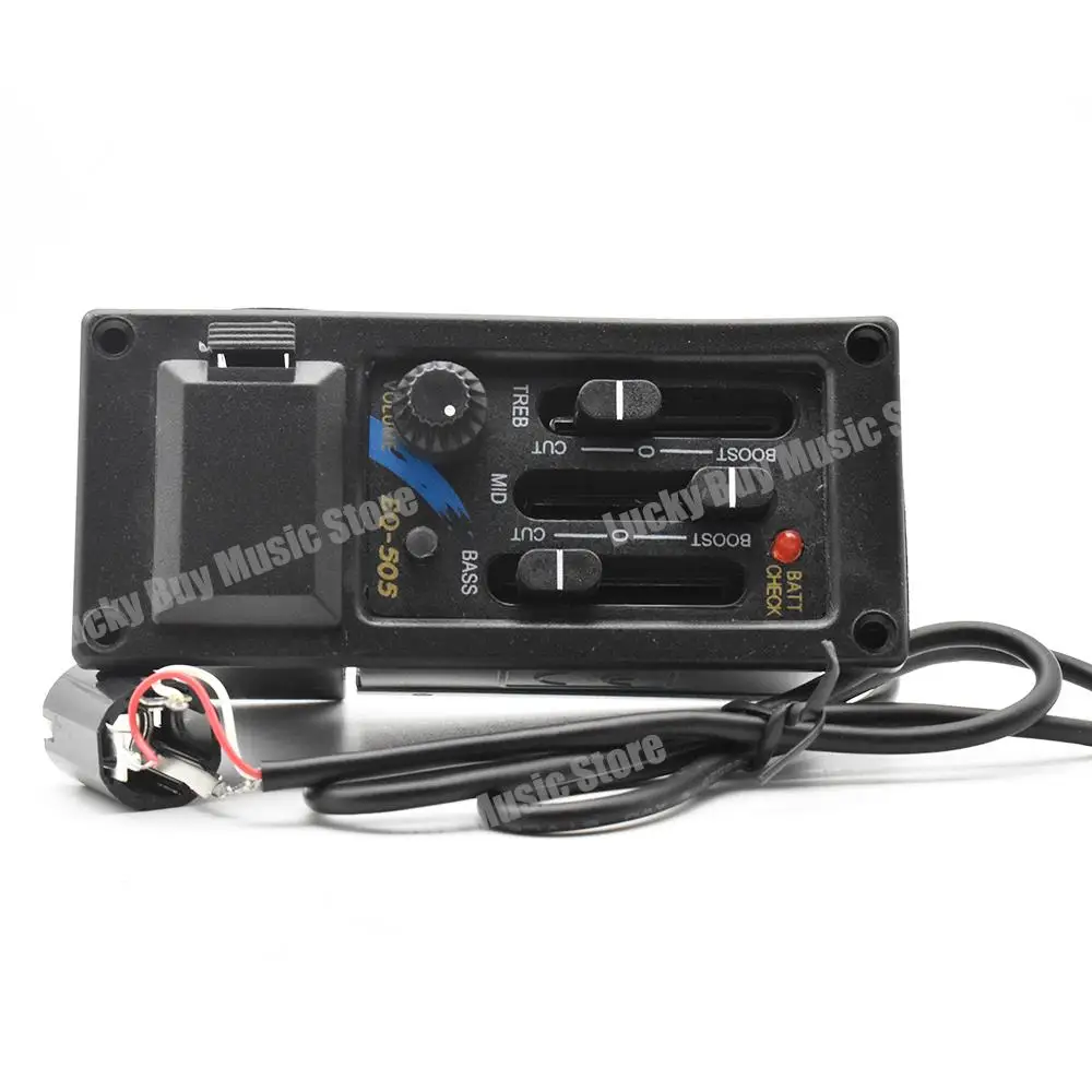 10Set 3 Band Right Hand EQ-505/EQ-505R Acoustic Guitar EQ Equalizer Preamp Amplifier Guitar Pickup with 6.5MM Output