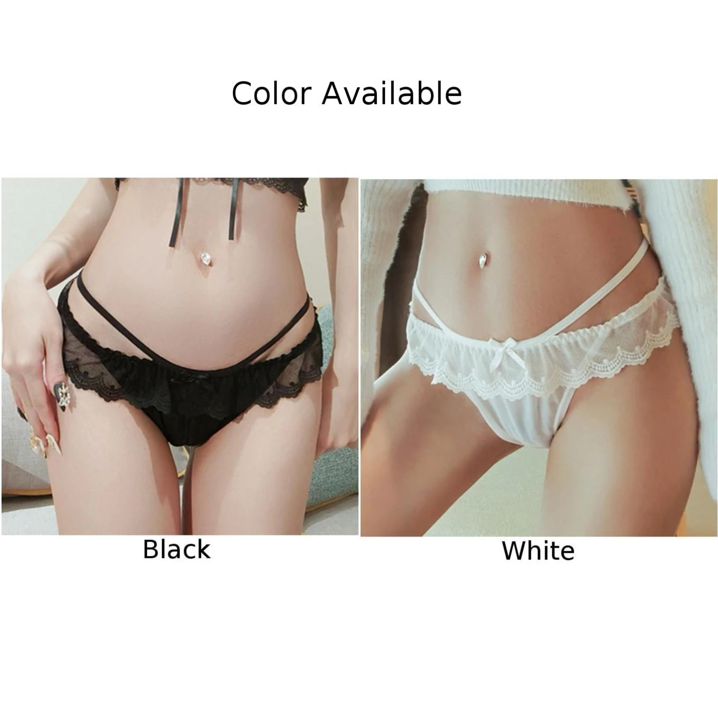 Celana dalam renda seksi untuk pria, celana dalam Thong perban transparan G-string elastis, celana dalam menggoda, sandal elastis untuk pria