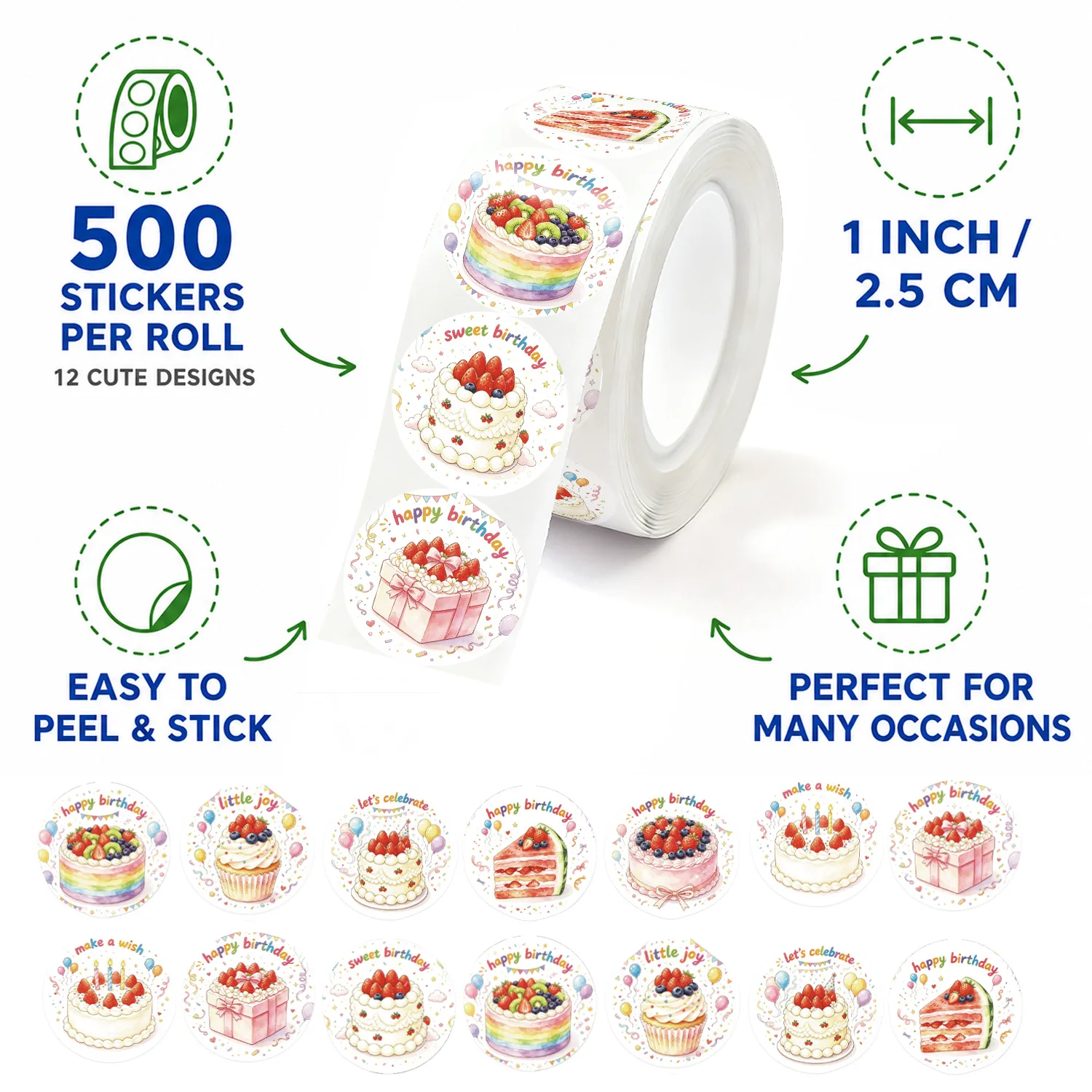 JCAC 500pcs/roll 1