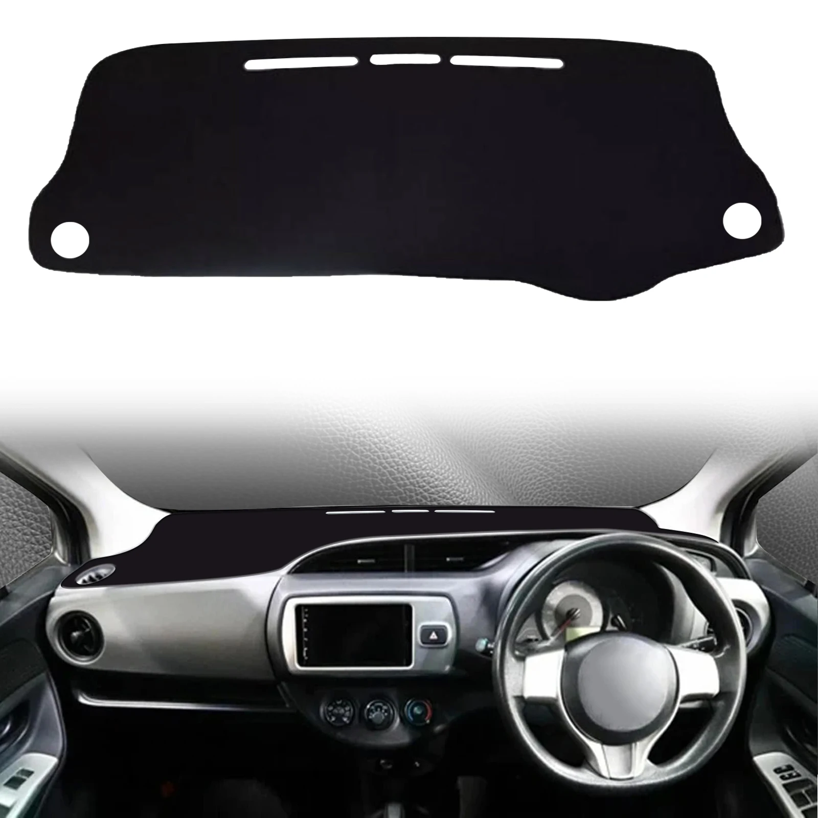 

for Toyota Vitz Yaris 2012-2020 XP130 GR Sport Hybrid Dashmat Dashboard Cover Pad DashMat Sunshade Protective Carpet Accessories