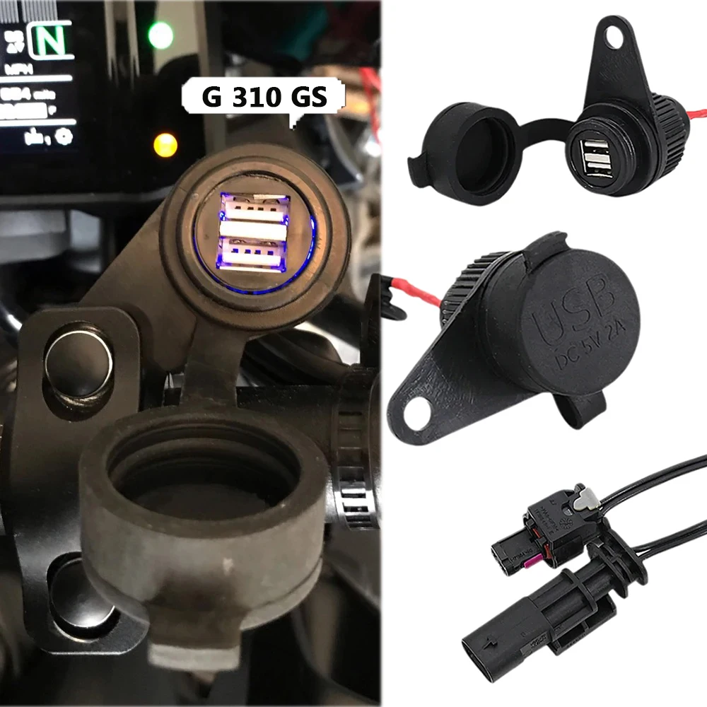 

Dual USB Charger Socket For BMW G310GS G310 GS G 310 GS Motorcycle Lossless Wiring Harness Fast Charging