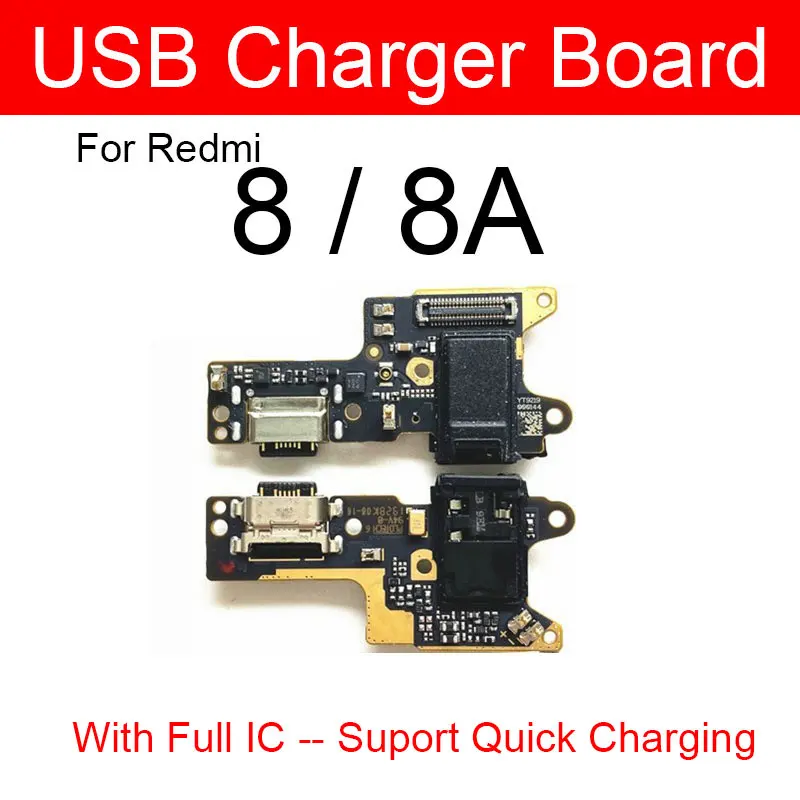 USB Charger Jack Board For Xiaomi Redmi Red Rice 8 8A MZB8298IN M1908C3KG M1908C3KH Charging USB Port Board Replacement Parts