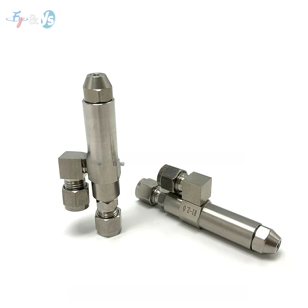 Air Atomizing Siphon Waste Oil Burner Nozzle 0.5-4mm Large Anti-Clog Orifice Heavy Diesel Solid Cone Spray Nozzle