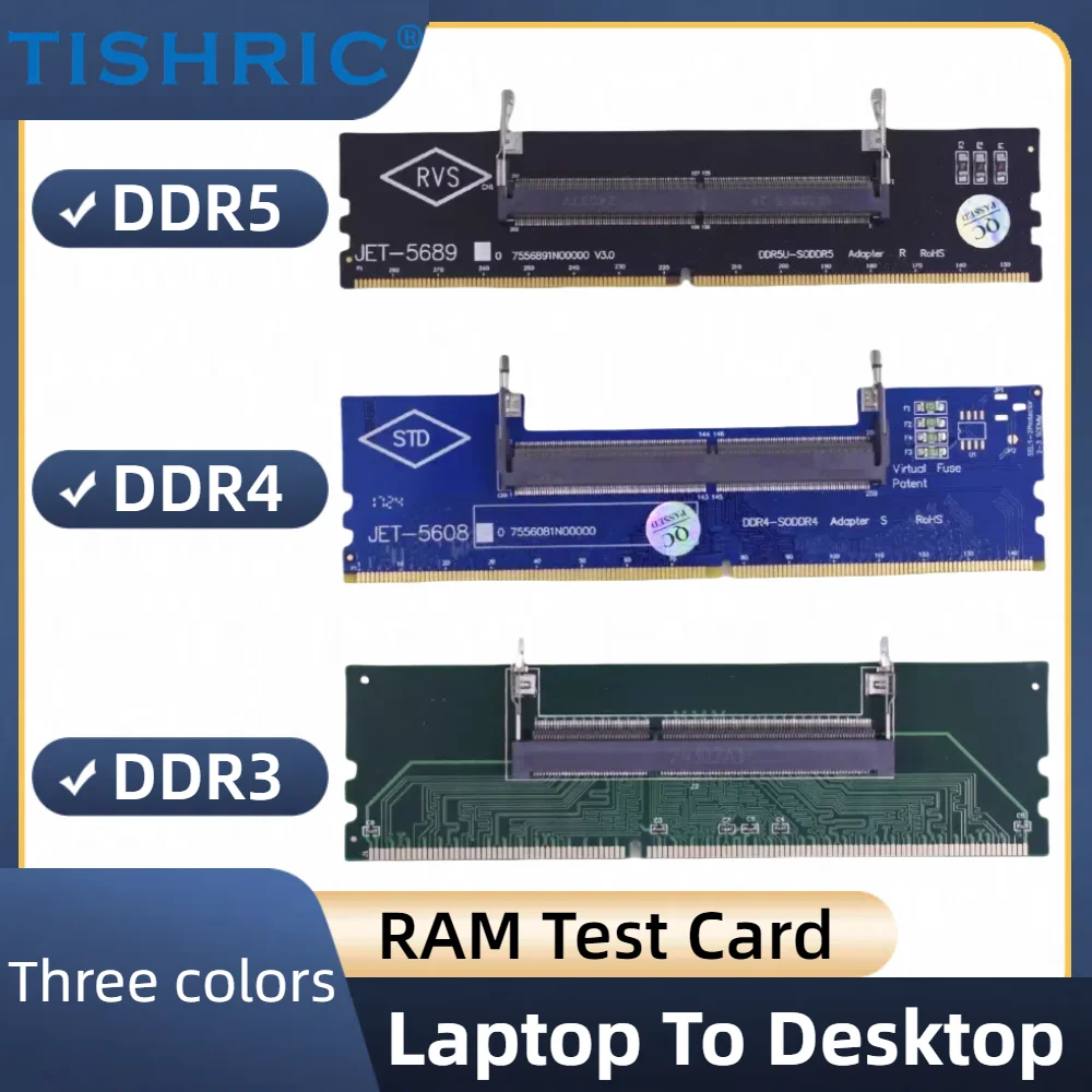 �y�Z�[�����zTISHRIC DDR3 DDR4 DDR5 ������ RAM �R�l�N�^�A�_�v�^�[ �m�[�g�p�\�R������f�X�N�g�b�v�ւ̃J�[�h SO-DIMM����PC�J�[�h�� DDR5 DDR4 DDR3 �������A�_�v�^�[�J�[�h