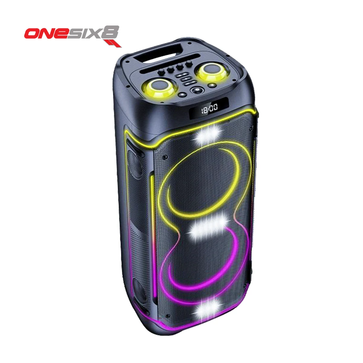 ลำโพงไร้สายพกพา PartyBox ของแท้พร้อมไฟ RGB LED สำหรับงานปาร์ตี้ดีเจและคาราโอเกะ เสียงเบสหนักแน่น