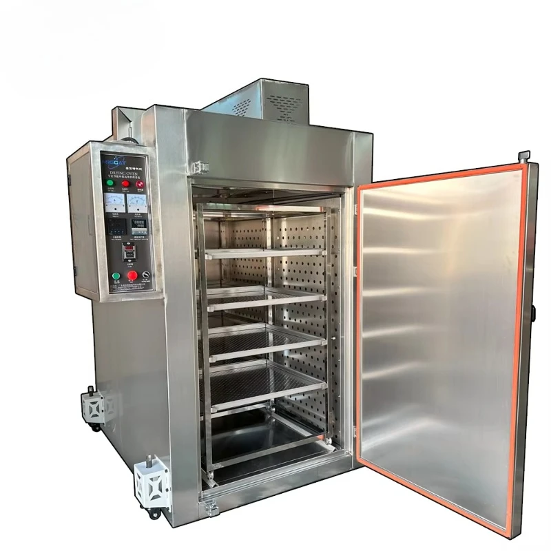 Digital control 304 stainless steel industrial convection oven for the chemical industry with casters