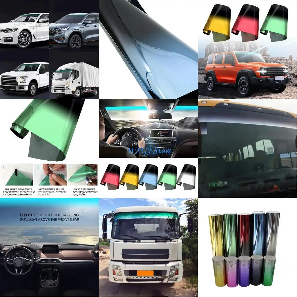 

37JE Gradient Car Sunshade Film Легкая в установке и удалении обновления пленки для пленки автомобиля для эффективной блокировки