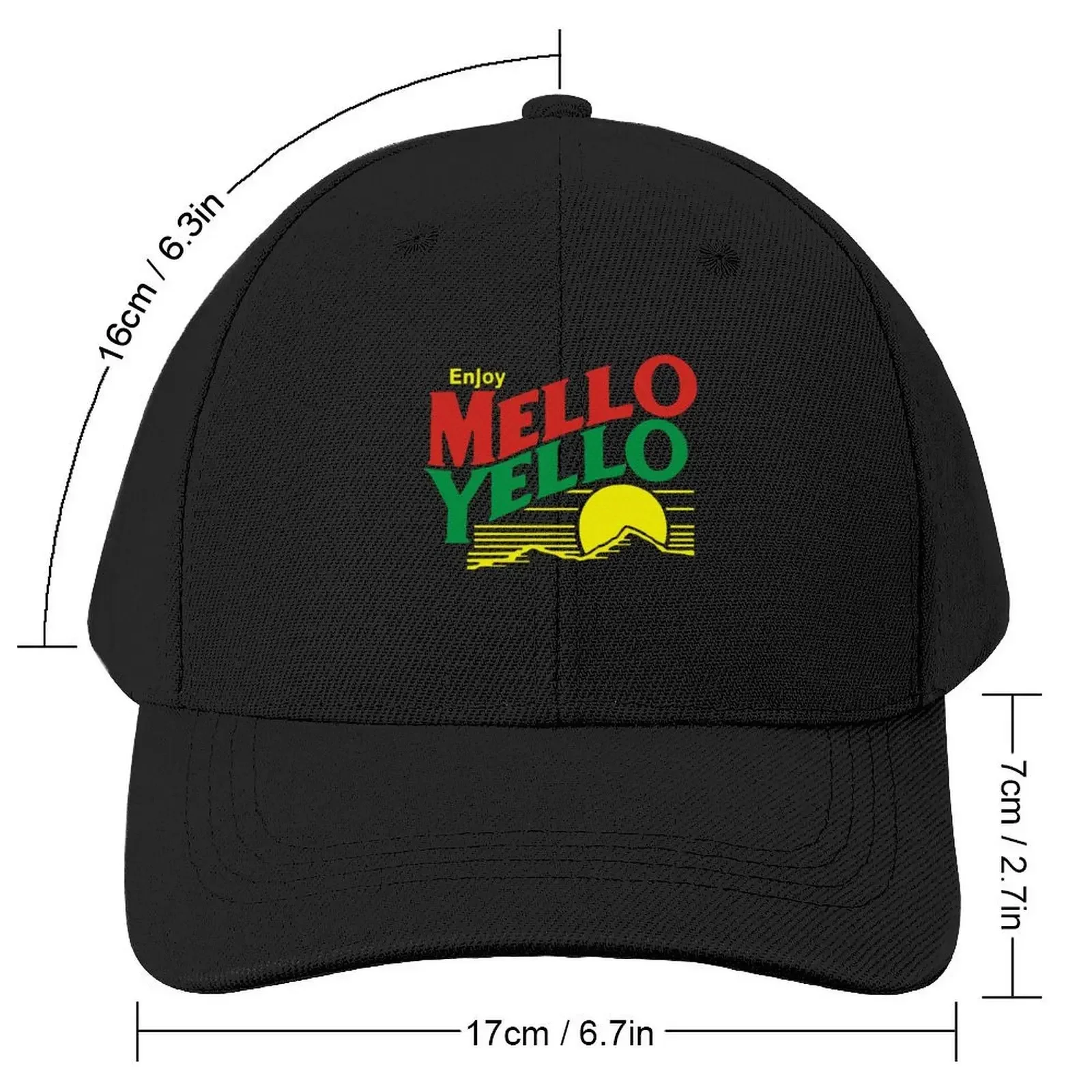 Mello Yello Baseball Cap black Trucker Hat Boy Child Women's