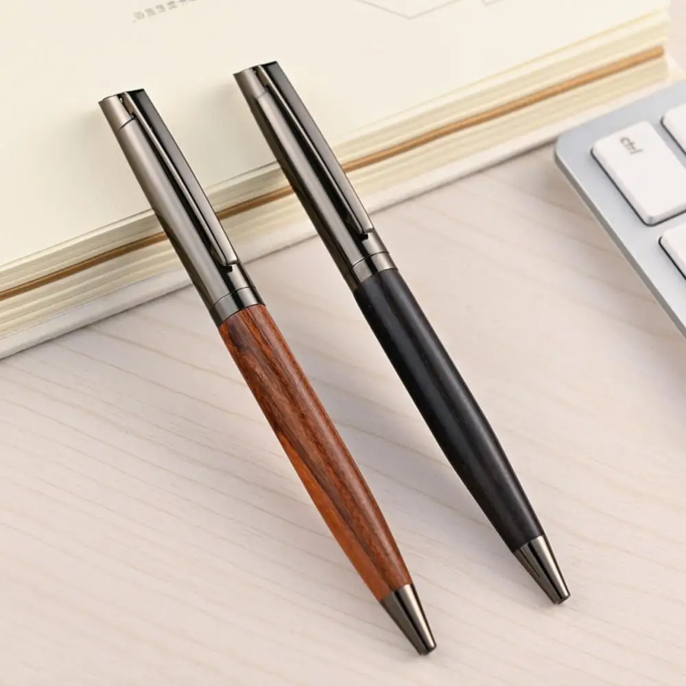 

Premium Metal Ballpoint Pen with Wooden pen pole for Smooth Writing Experience Black Ink, Perfect for Gifts and Corporate Use