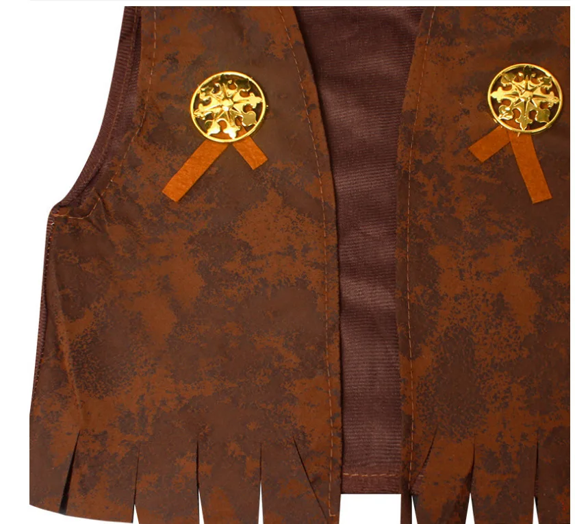 Retro Western Cowboy Fringe Vest-kostuum voor volwassenen en kinderen Party Cosplay Performance Custome Props