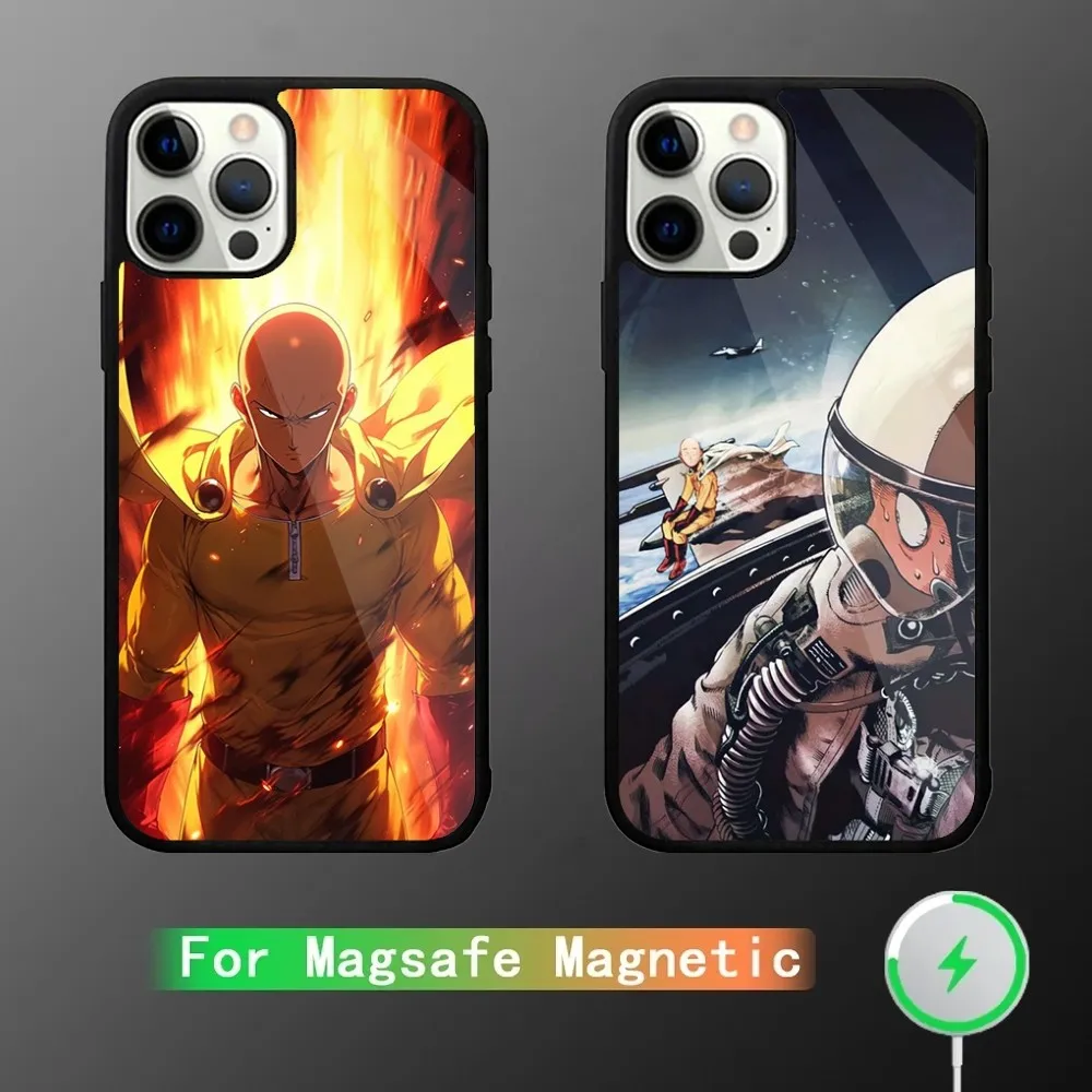 

O-One Punch Mans Phone Case For iPhone 16,15,14,13,12,11,Plus,Pro,Max Mini Magsafe Magnetic Wireless Charging