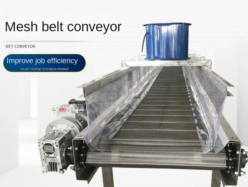 High Temperature Resistant Mesh Belt Food Grade Conveyor 304 Metal Link Joint Drying Assembly Line