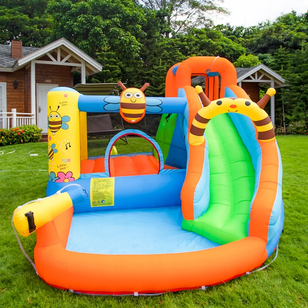 

Cheap Air Party Bounce House Baby Slide Bouncy Bee Inflatable Castle Slider for Children China