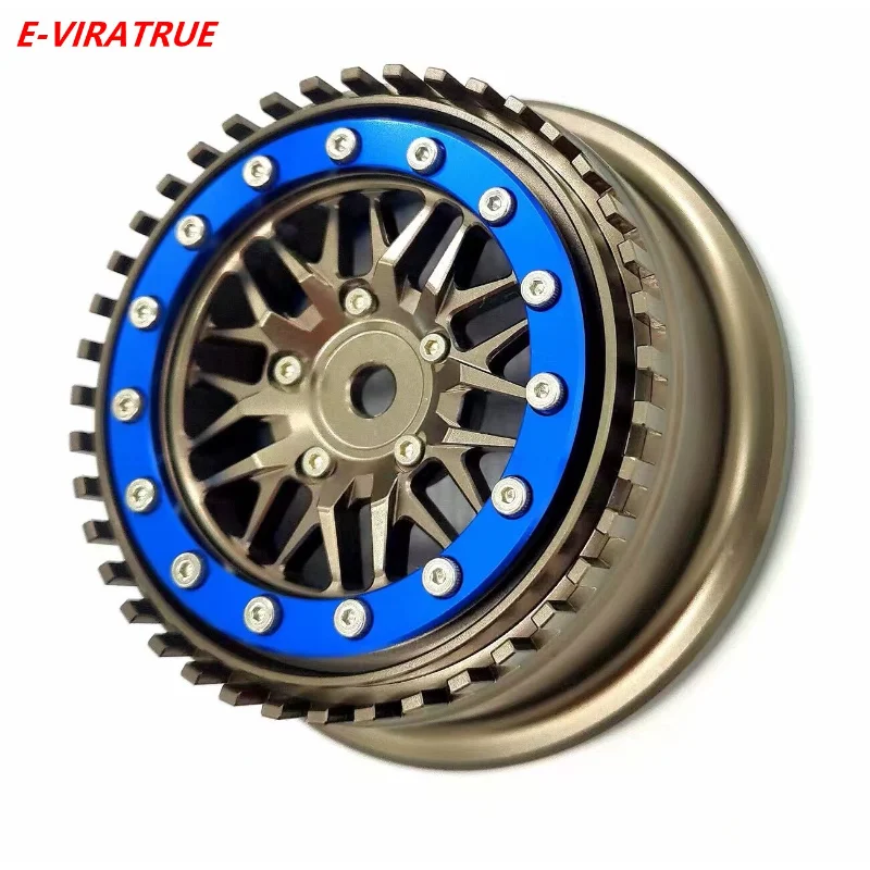 

E-VIRATRUE Losi RZR Rey/Baja Rey/Hammer Rey U4/Losi Lasernut/Axial SCX10 1/10 2.2/3.0''Aluminum Wheel 1pcs