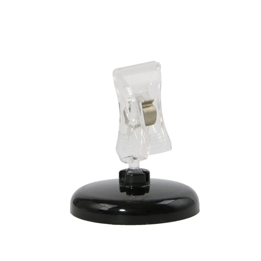 Price Tag Label Stand Shop Counter Top Stand Clear Plastic Desk Sign Price Label Display Holder Decorations