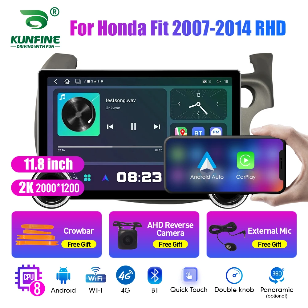 

Автомагнитола для Honda Fit 11,8-2007, 2014 дюйма, 2K, 2 Din