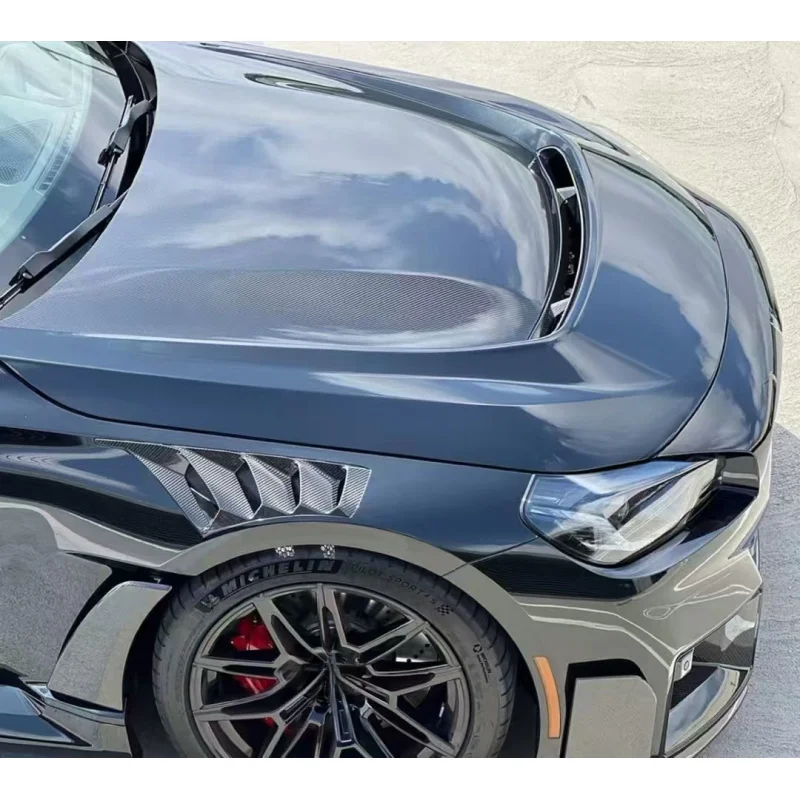 

Для BMW 2 серии G42 M2 G87 2023+ N Style 100% сухая карбоновая накладка на капот двигателя (двусторонняя)