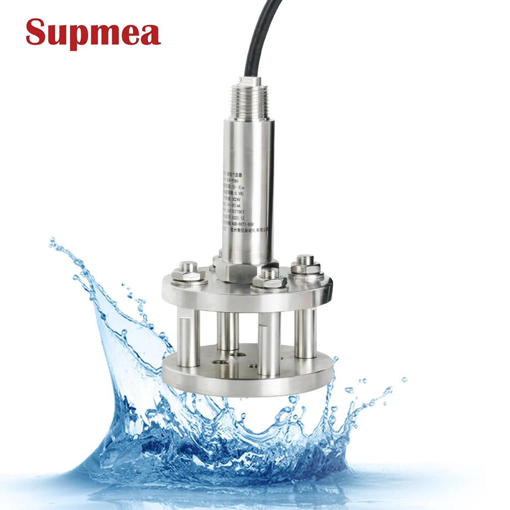 Supmea high temperature water level sensor well depth water level meter sludge level sensor