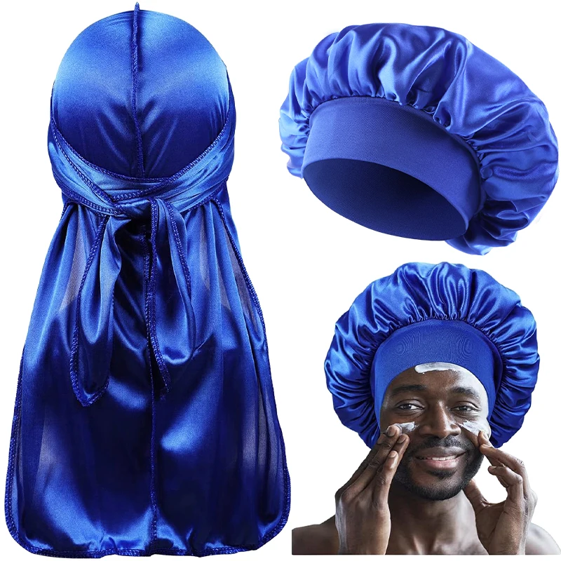 2/3 TEILE/LOS Männer Frauen Lange Schwanz Kopf Schal Headwrap Motorhaube Nacht Hut Seide Durag Pirate Hut Unisex Schlafen bandana Turban Hijab – Detail 20