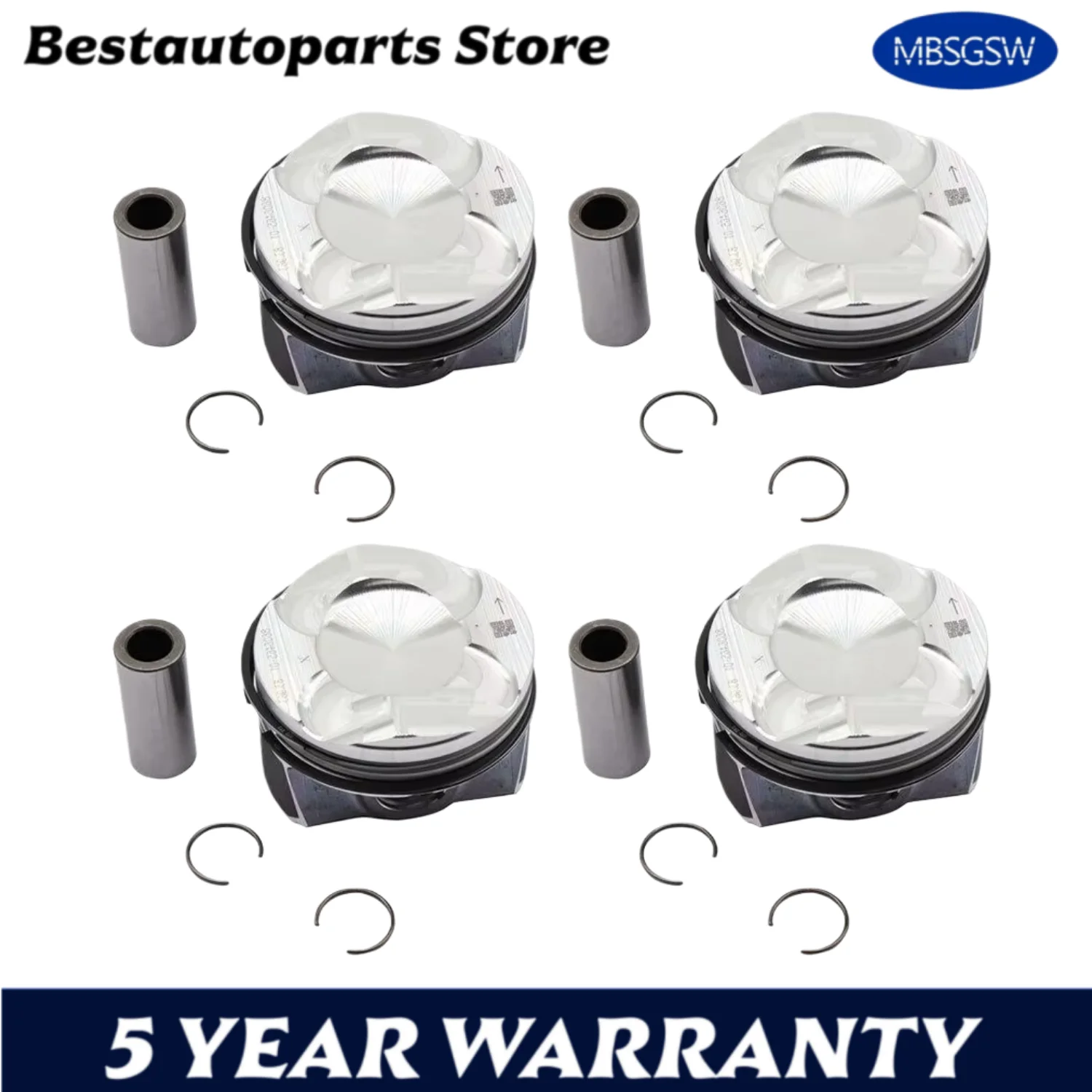 

AUTO ENGINE PARTS Piston Kits & Piston Ring Set For BMW 2 3 4 5 2.0L 2.0T L4 GAS 2.0 L T low power N20 2010-2021
