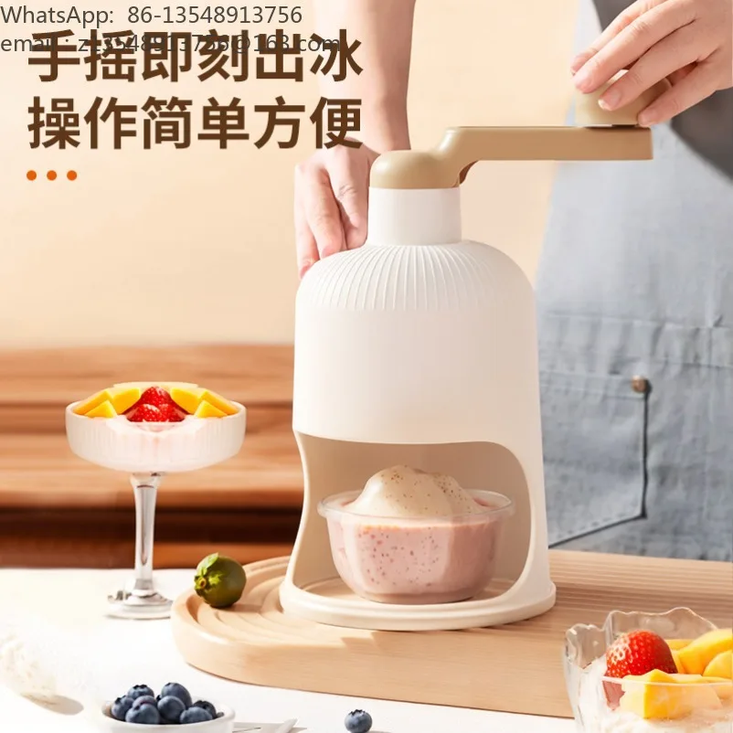 Hand-cranked manual sponge ice machine ice crushing artifact new ice shaver manual smoothie hail