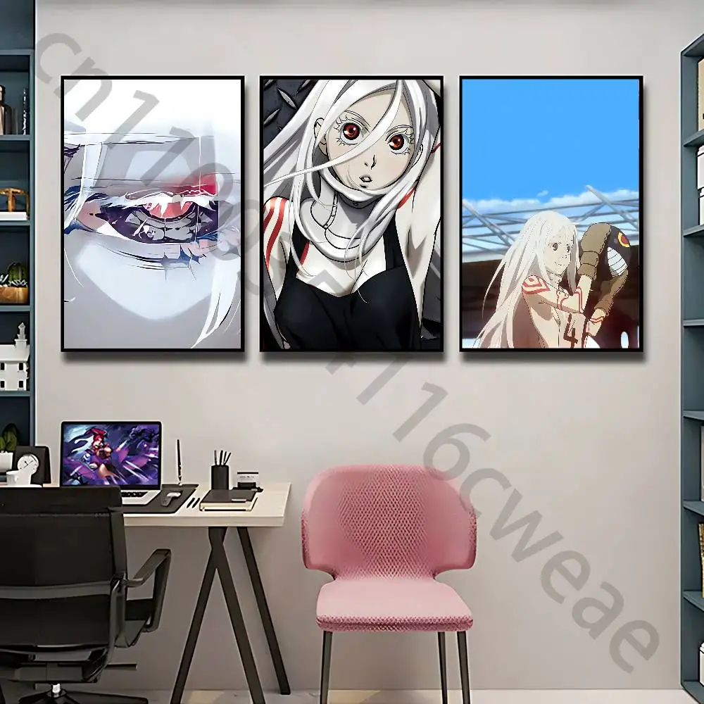 Настенный постер-принт D-Deadman Wonderland для декора гостиной, спальни и дома.