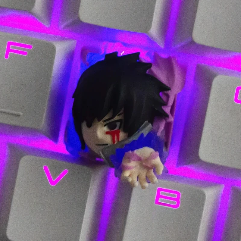 

Sasuke Sakura Anime Keycaps for Mechanical Keyboard Caps Personalized Resin Key Caps ESC DIY Artisan Keycap Custom Keycap Gifts