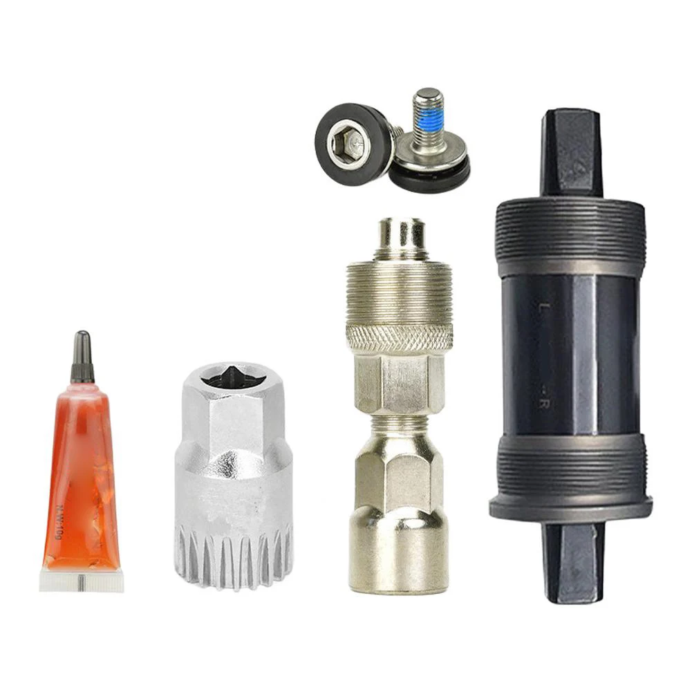 Square Hole Bottom Bracket with Sealed Bearings for MTB Road Bikes Fits 68mm Shells Crank 103113mm Lightweight