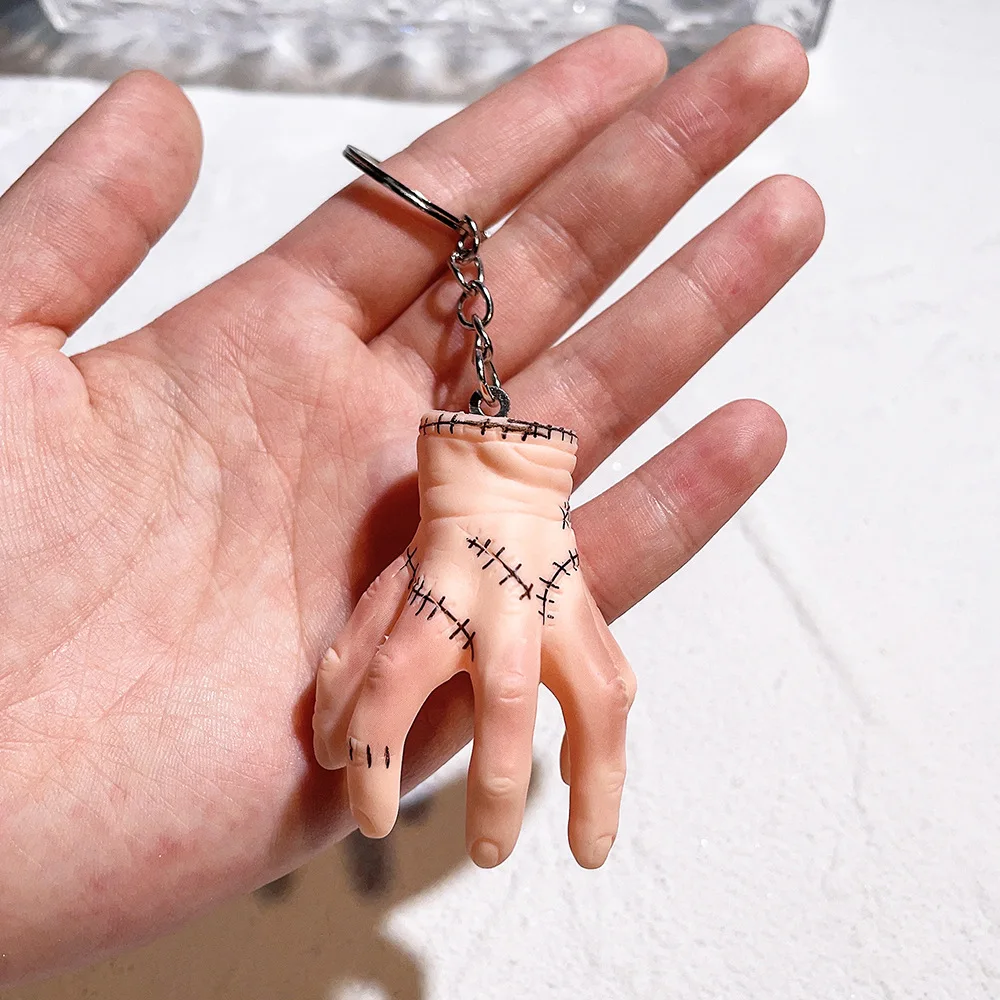 Horror Wednesday Addams Keychain Addams Family Movie Role Model Pendant Keyring cosplay Addams Doll Key chains Gifts New