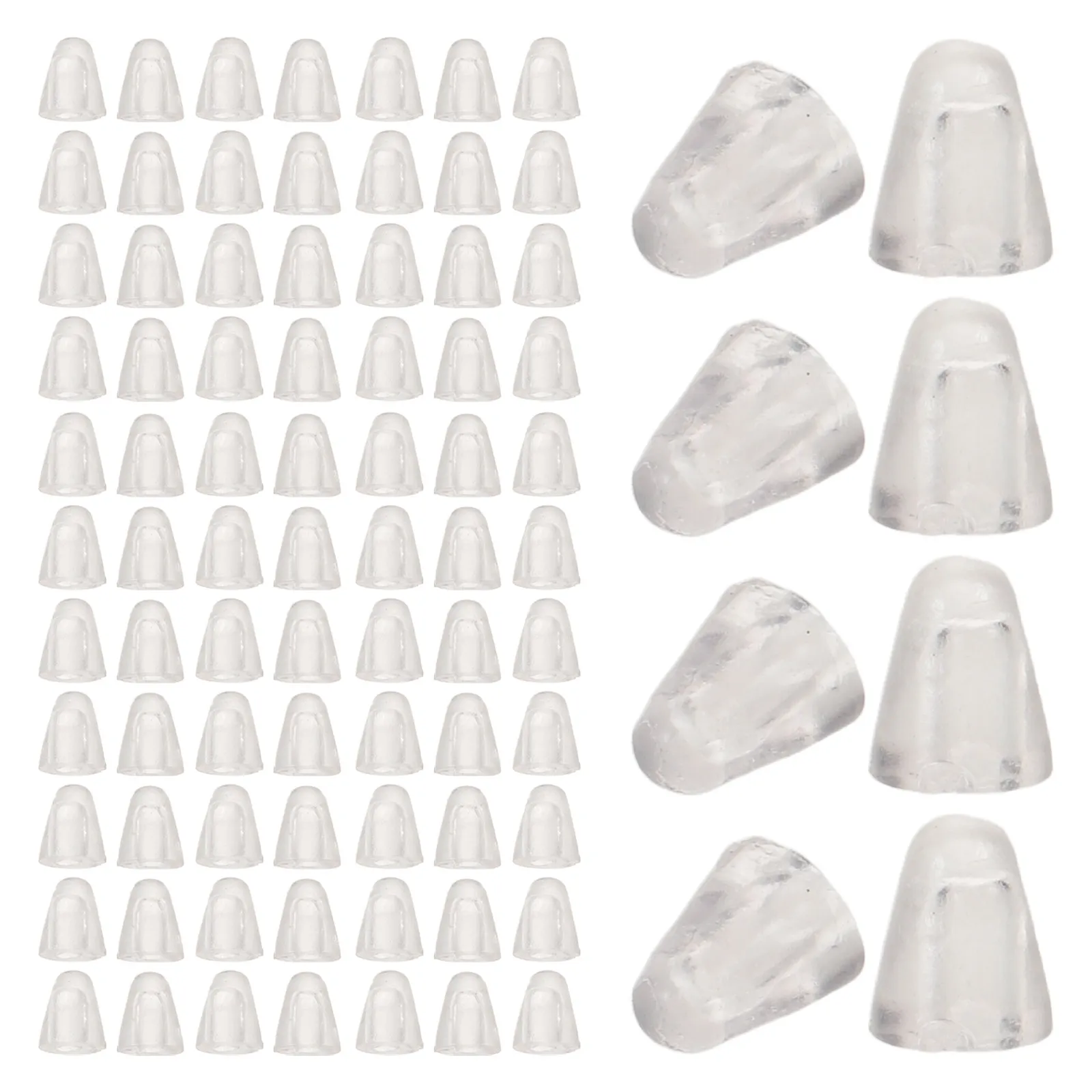 1200Pcs Eyewear Accessories Clear Silicone Rimless Glasses Screw Caps Replacement Maintenance Repair Rimless Glasses Screw Cap