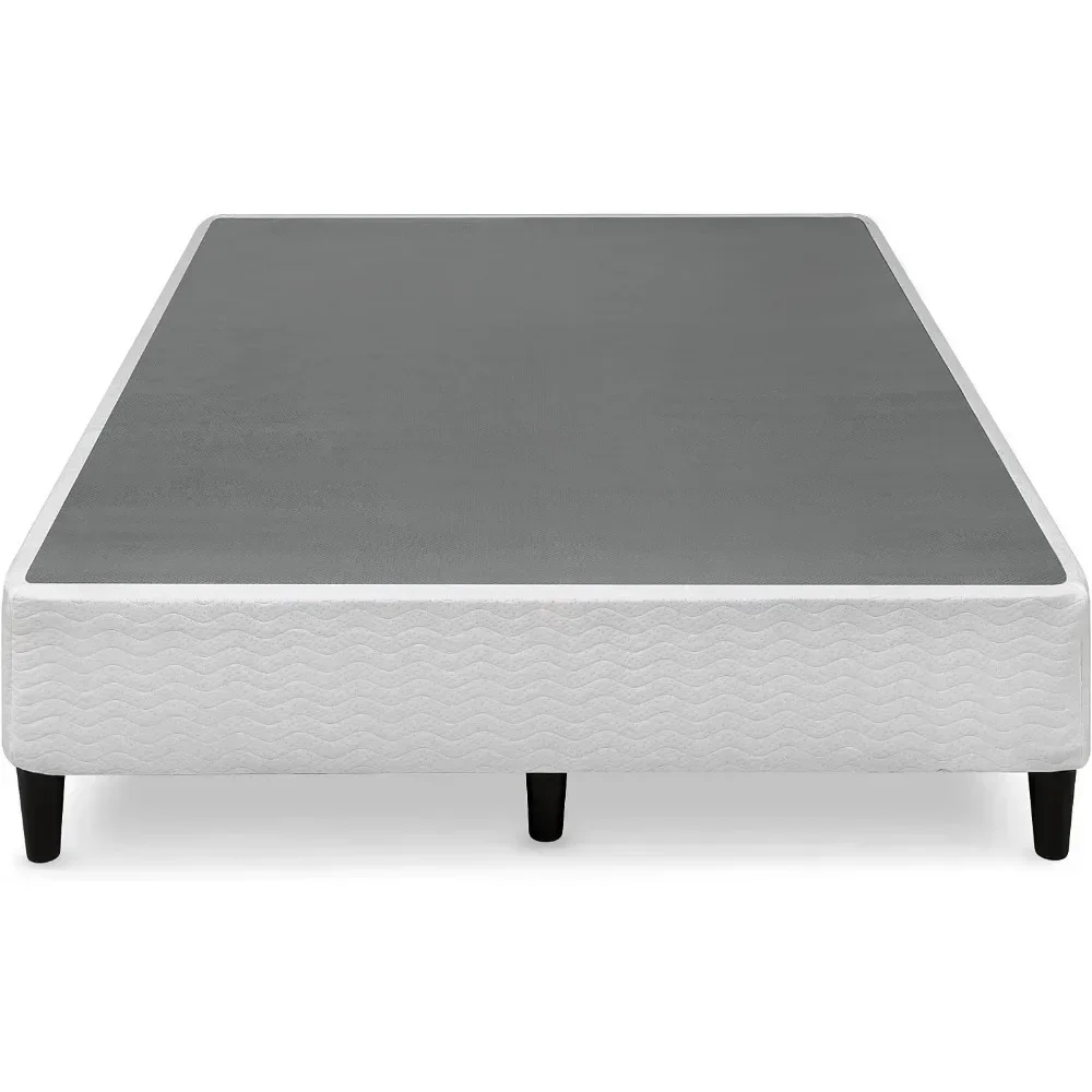 Bed Frame Metal Mattress Base, Vertical Springs, Headboard Bracket Included, Large Bed Frame Platform for Easy Assembly