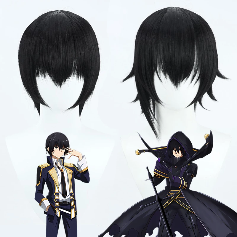 Anime The Eminence in Shadow Cid Kageno／Shadow Cosplay Wig High Temperature Wire Short Hair With Wig Cap