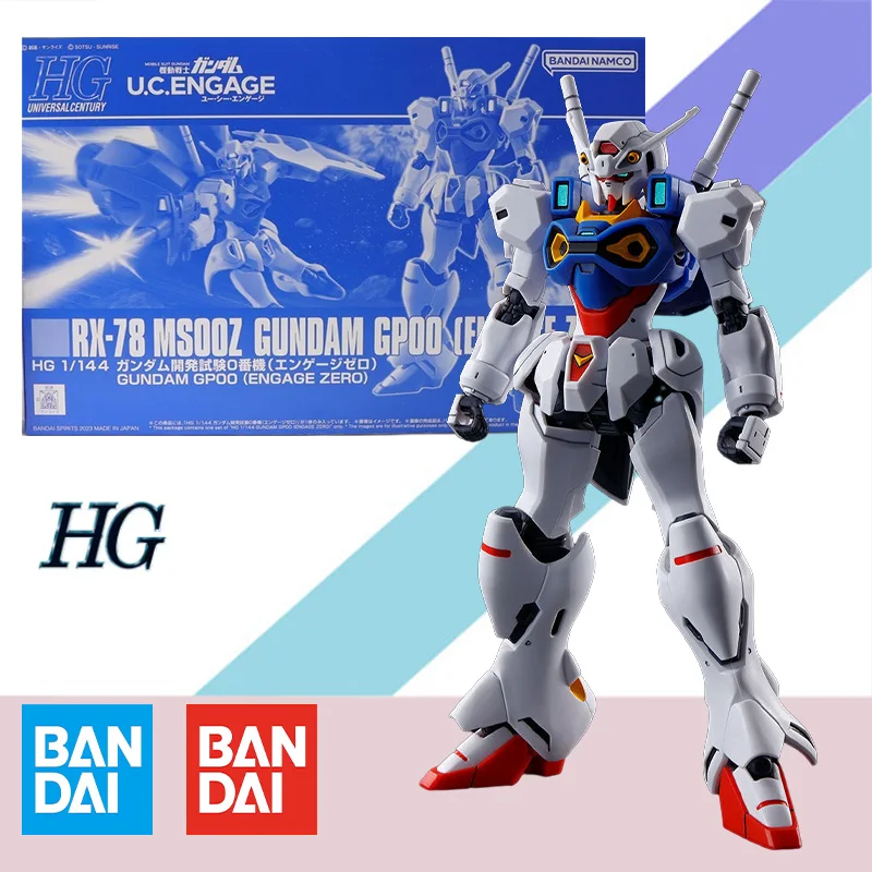 

Bandai Original HGUC 1/144 GUNDAM Anime Model MS00Z Engage Zero Action Figure Assembly Model Kit Collection Toy Gift for Kid