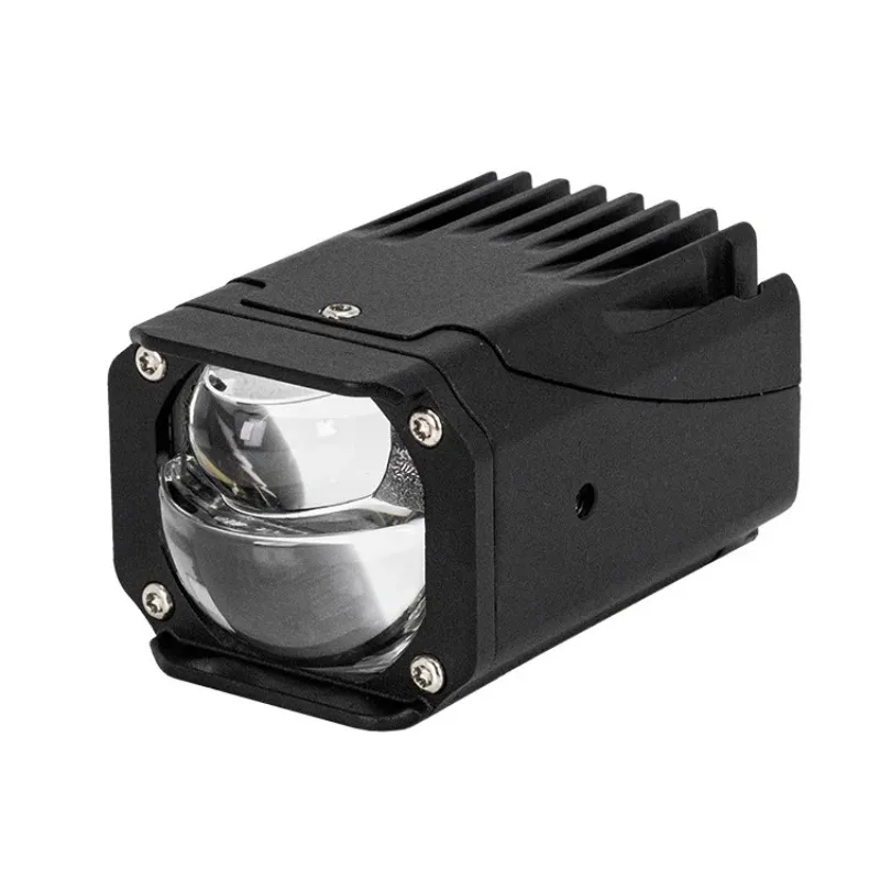 1.5in Dual Lens LED Fog Light High Low Beam Integrated White Driving Lamp Universal Fit