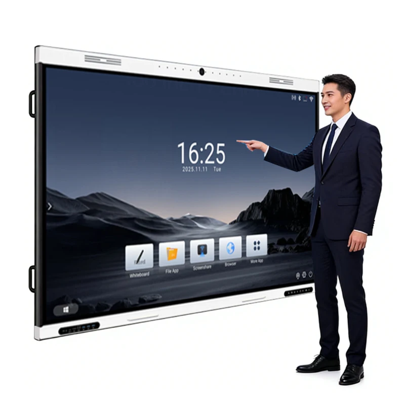 100 Inch 4K Touch Multi Touch Interactive Flat Panel Smart Collaboration Whiteboard For Office Meeting Classroom Teaching