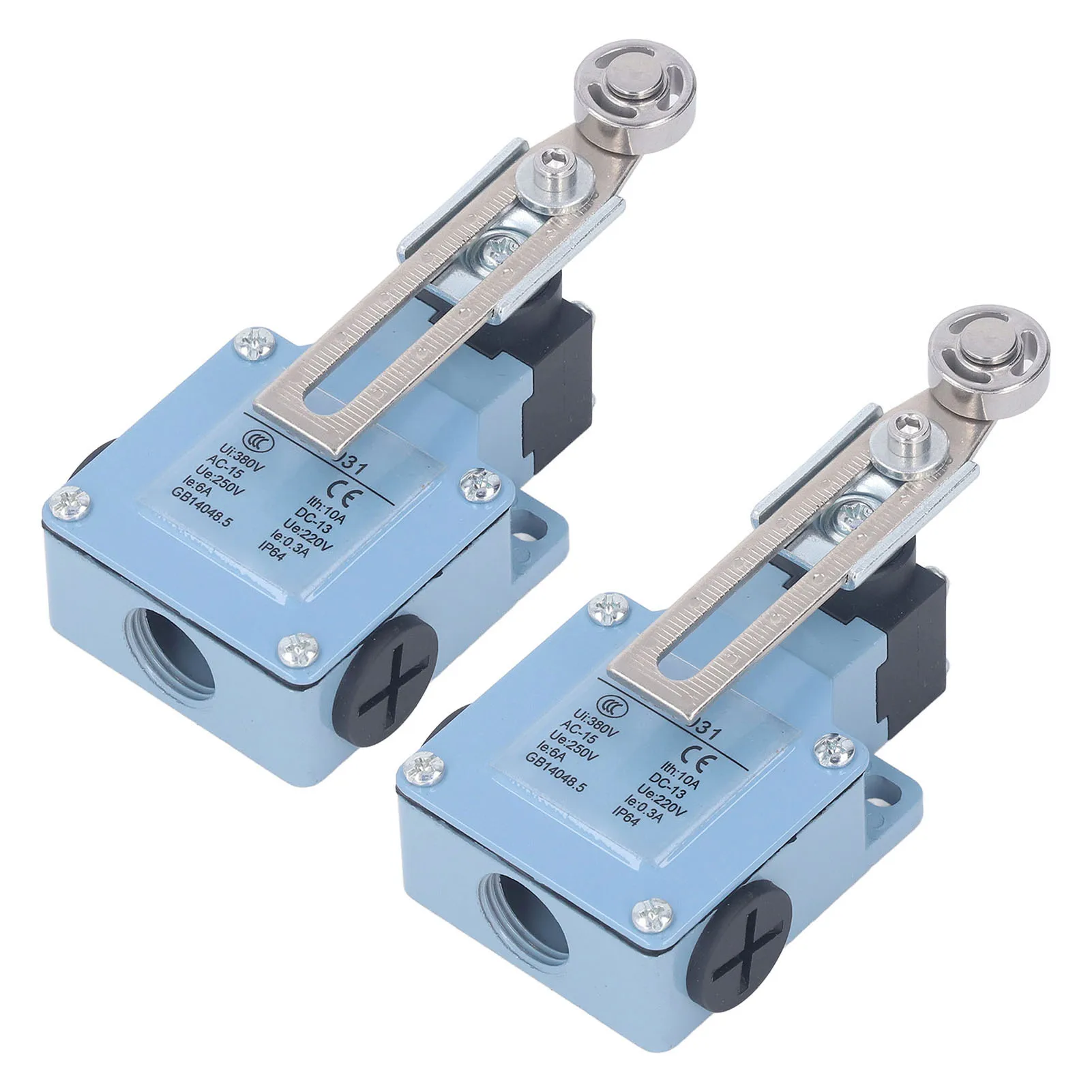 Momentary Limit Switch IP64 380V Insulation Adjustable Flexible Roller 250V 220V Momentary Limit Travel Swit for 3D Printer 2Pcs view 2