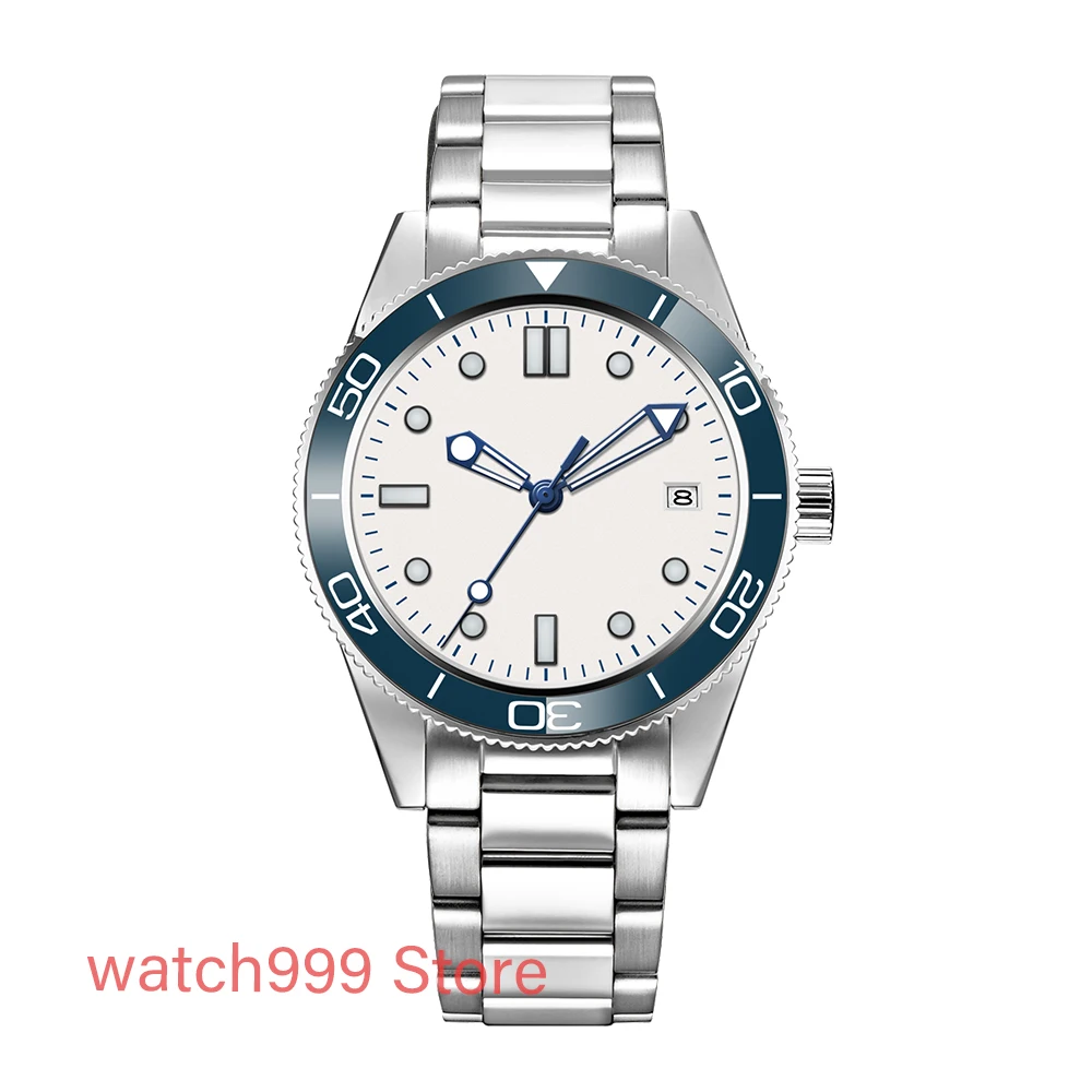 Corgeut 41mm NH35 Movimento Casual Masculino Relógio Mecânico Automático Vidro Safira Mostrador Estéril Relógio Luminoso